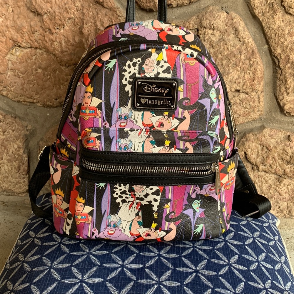 Disney villains Loungefly mini backpack